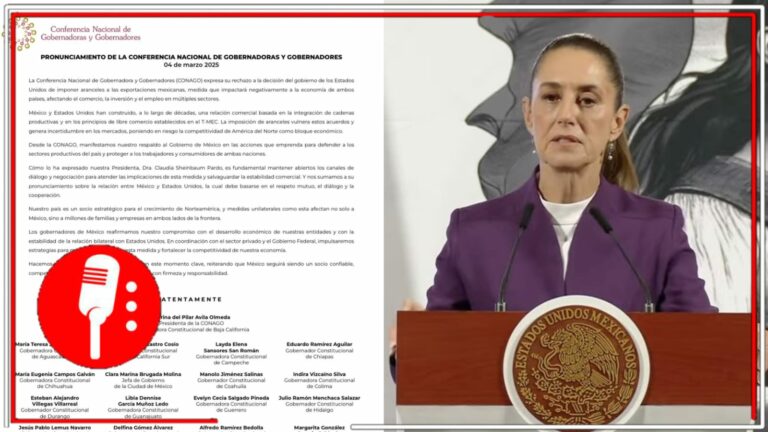 Gobernadoras y gobernadores del país mantienen la unidad con la Presidenta y rechazan aranceles de Trump