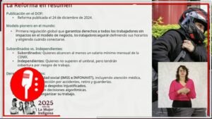 México, pionero en derechos laborales: Socios y repartidores de aplicación contarán con derechos sin perder flexibilidad