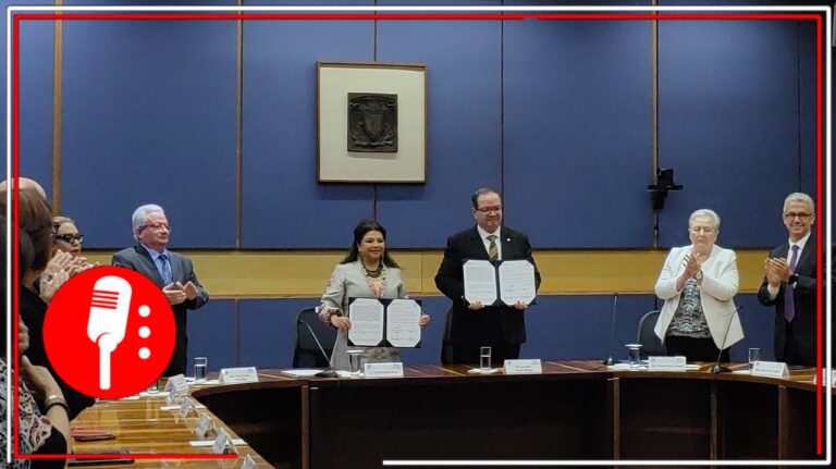 Clara Brugada firma acuerdo de colaboración entre la UNAM y la CDMX; se busca fortaleces la docencia y la investigación