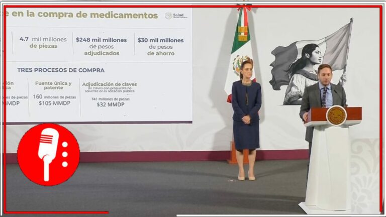 Estrategia de salud logra ahorros de 30 mdp a la par de la compra de 4.7 mil millones de piezas, con una inversión de 248 mmdp