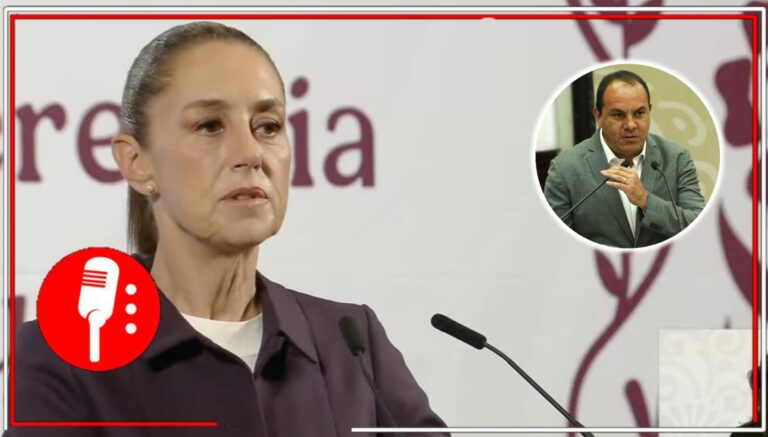Sheinbaum pide a Cuauhtémoc Blanco declarar ante la Fiscalía: “Nosotros no vamos a proteger a nadie”, sentenció