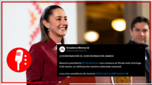 Mexicanos apoyan a Claudia Sheinbaum con hastag en redes en defensa de la soberanía ante aranceles impuestos por Donald Trump