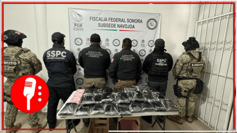 Decomisan 275 mil pastillas de fentanilo ocultas en un cargamento de nopales en Sonora