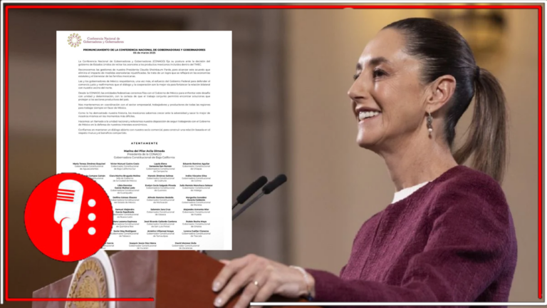 La CONAGO respalda el acuerdo logrado por la presidenta Sheinbaum con Donald Trump respecto a los aranceles