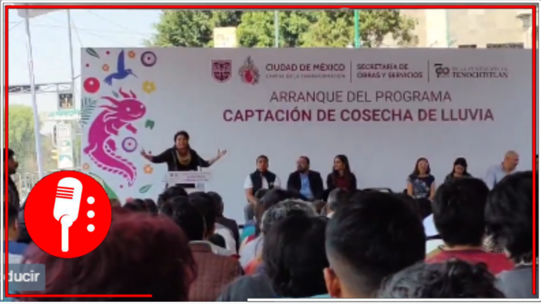 Clara Brugada lanza el Programa de Captación de Cosecha de Lluvia en Cuauhtémoc para ahorro y potabilización de agua pluvial en CDMX
