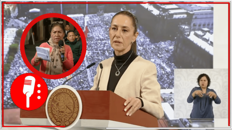 La presidenta Claudia Sheinbaum niega acarreo en mitin y defiende organización popular