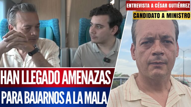 Entrevista | En medio de su campaña para convertirse en ministro de la SCJN, César Gutiérrez revela que ha recibido amenazas de muerte para obligarlo a renunciar.