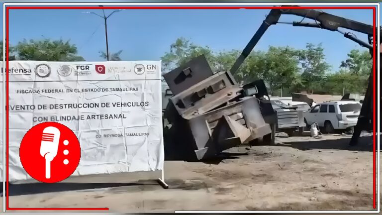 FGR destruye 32 vehículos monstruo en Tamaulipas: Un golpe al crimen organizado