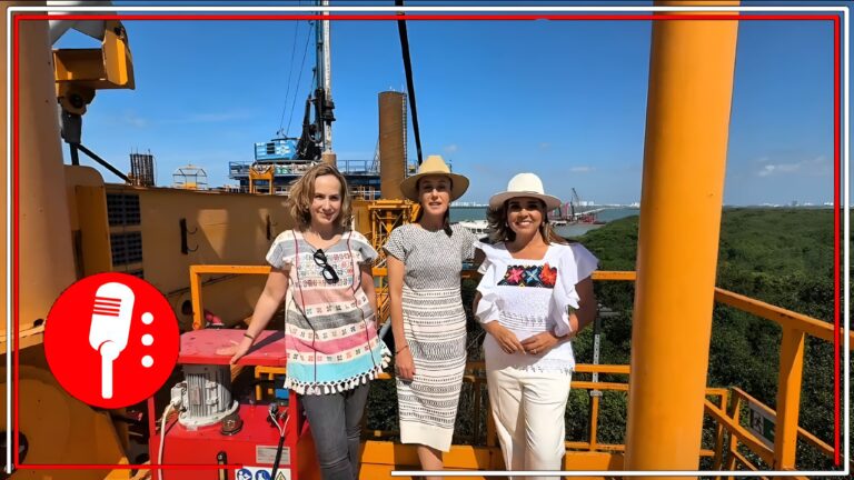Claudia Sheinbaum supervisó el avance del puente Nichupté en Cancún