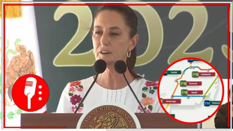 Sheinbaum inaugura obras clave del Tren Maya para el transporte de mercancías en Yucatán