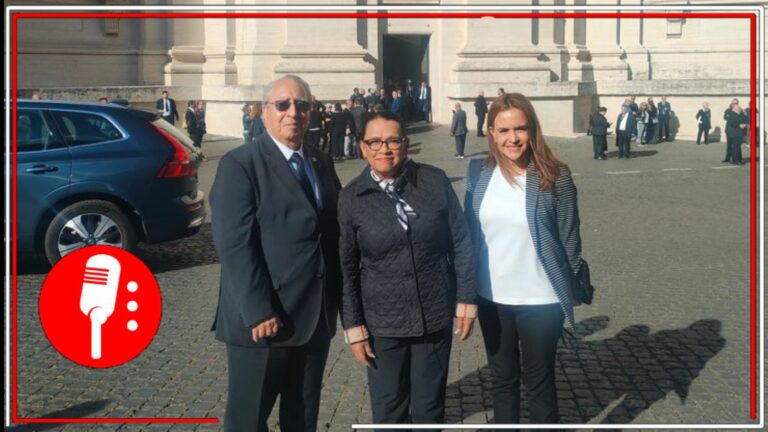 Rosa Icela Rodríguez ya está en el Vaticano