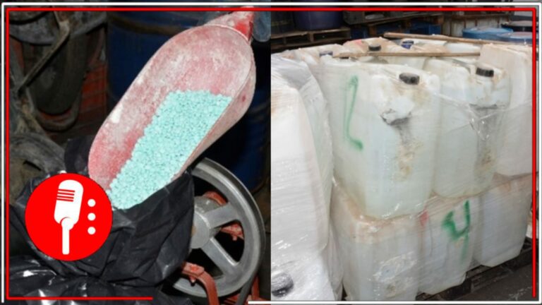 FGR incinera más de 440 mil pastillas de fentanilo y más de 10 toneladas de precursores químicos en el Estado de México