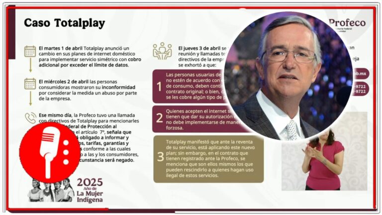Profeco advierte que Totalplay no puede modificar contratos sin consentimiento; gasolineras cumplen con precios estables
