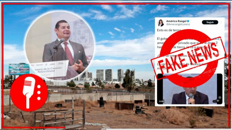 Falso que Armenta &#8220;amenazó&#8221; a empresa privada para donar tierras o serían expropiadas; constructora tiene historial de despojos y abusos a ejidatarios