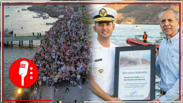 Alcalde de Ahome, Sinaloa, encabeza histórica ceremonia cívico-militar en el puerto de Topolobampo