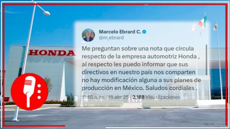 Falso que Honda trasladará parte de su producción de México a Estados Unidos; desmiente el Secretario de Economía