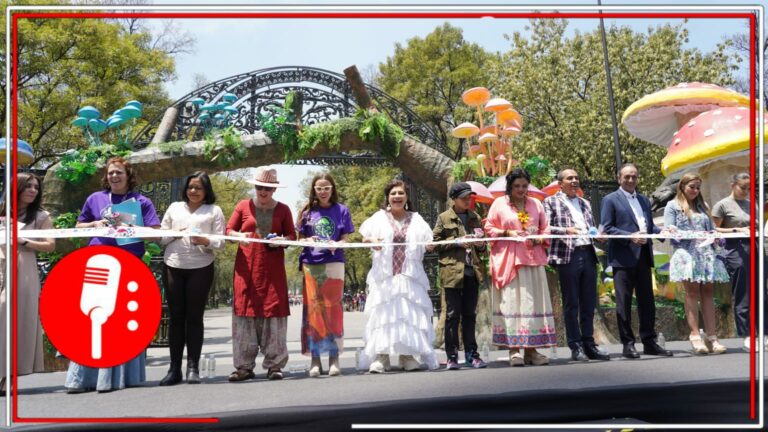 Clara Brugada inaugura Festival Spora en Chapultepec, un encuentro con el reino de los hongos