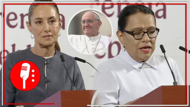 La Presidenta Sheinbaum confirma que Rosa Icela Rodríguez, Secretaria de Gobernación, acudirá a los funerales del Papa Francisco