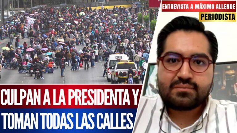 Entrevista | Máximo Allende señala que la ocupación del aeropuerto y las calles en la Ciudad de México es parte de las protestas dirigidas a la Presidenta.
