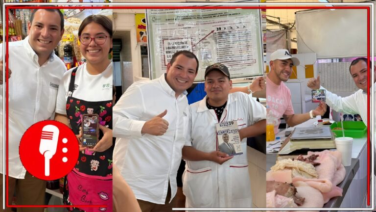 Raymundo Villalpando conecta con la comunidad del Mercado Anáhuac