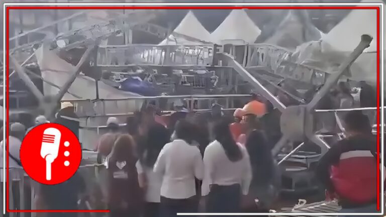 Emergencia en la alcaldía de Gustavo A. Madero: ¡Cae estructura en plena preparación para el Día de las Madres!