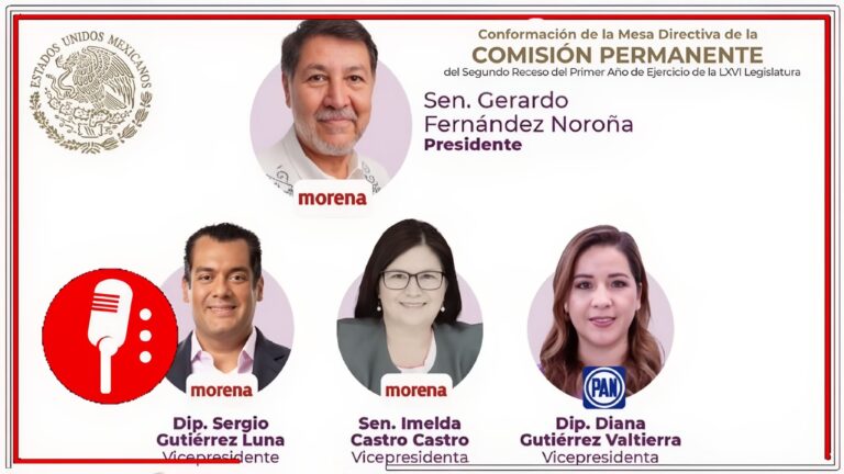 Nueva Mesa Directiva de la Comisión Permanente del Congreso de la Unión toma protesta