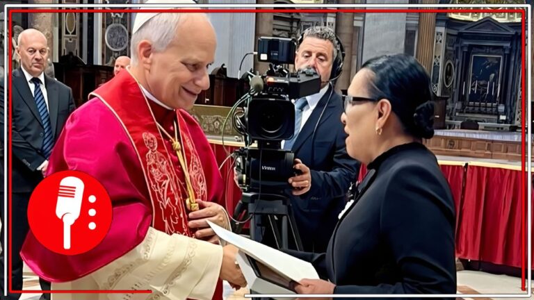 Rosa Icela Rodríguez invita al Papa León XIV a visitar México en un encuentro histórico en el Vaticano