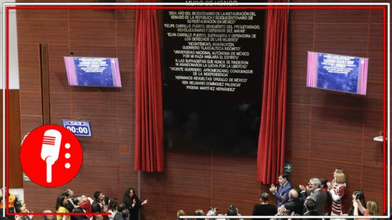 Con letras doradas, Senado inscribe el nombre de Ifigenia Martínez en su Muro de Honor