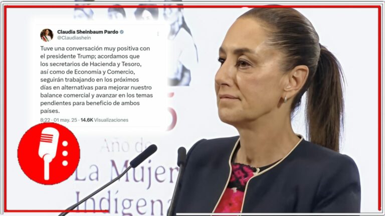 La Presidenta Sheinbaum sostiene llamada con Trump: buscan alternativas para mejorar el balance comercial