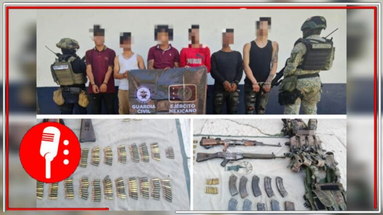 Seis venezolanos detenidos con armas y equipo táctico en Michoacán