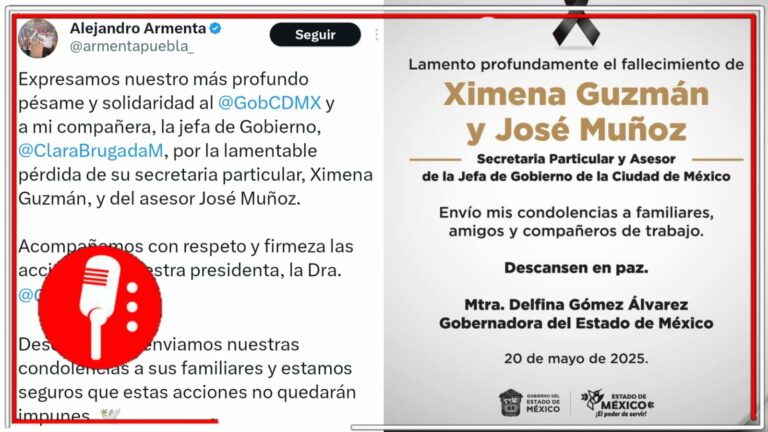 Dirigencia de Morena y gobernadores expresan solidaridad con Clara Brugada tras asesinato de Ximena Guzmán y José Muñoz