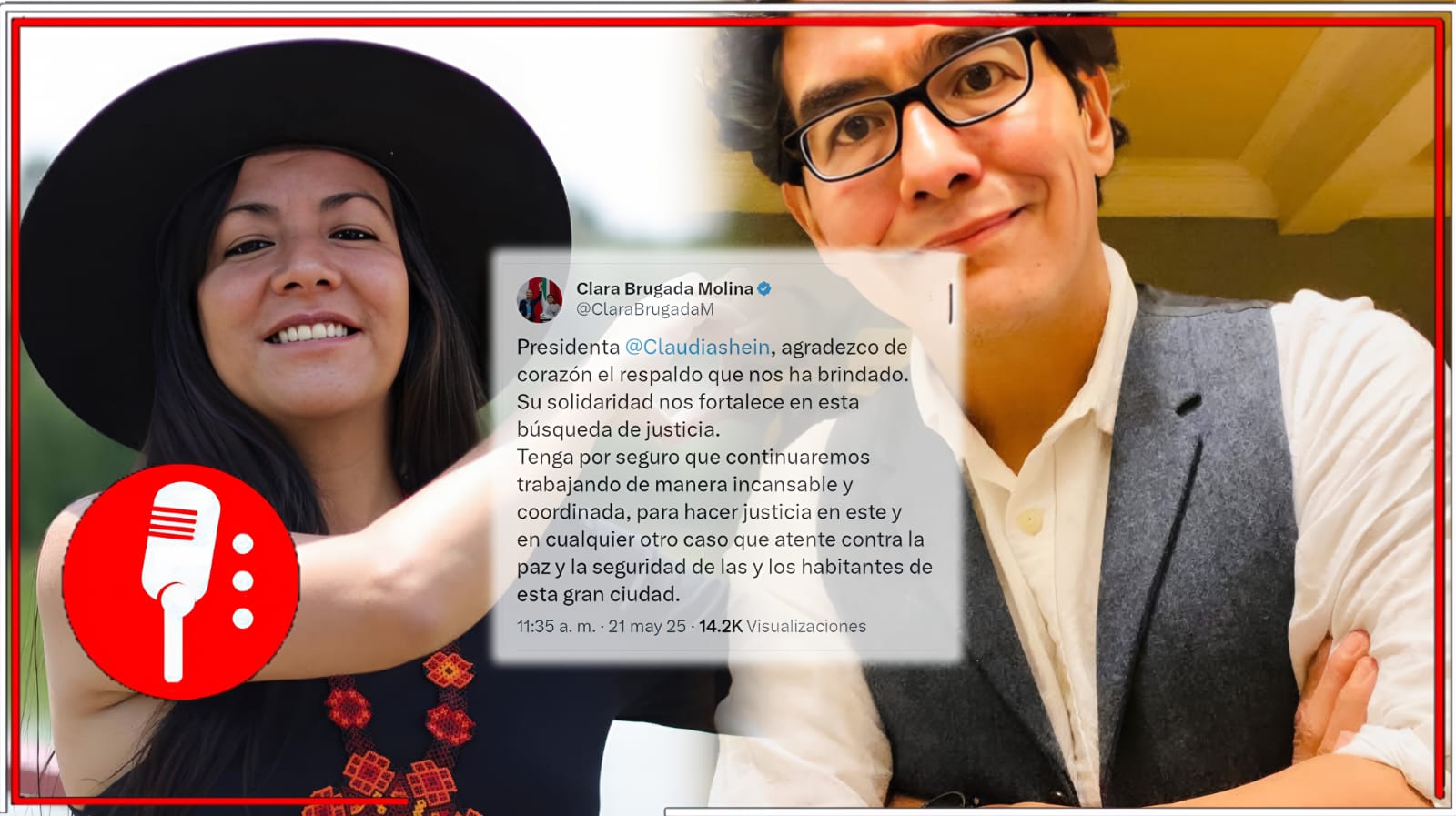 Clara Brugada agradece el respaldo de Claudia Sheinbaum tras asesinato de sus colaboradores: “Su solidaridad nos fortalece”