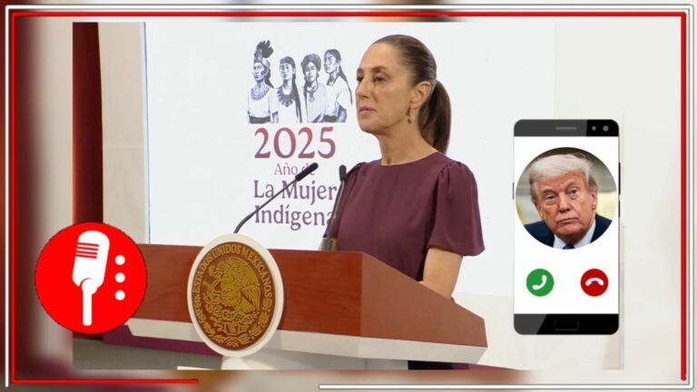 La Presidenta Sheinbaum tuvo llamada con Trump