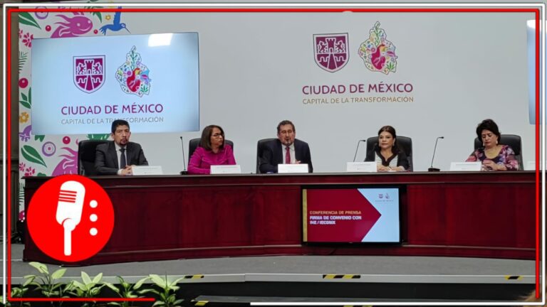Clara Brugada firma convenio con el INE: “La elección judicial será histórica y sin violencia”