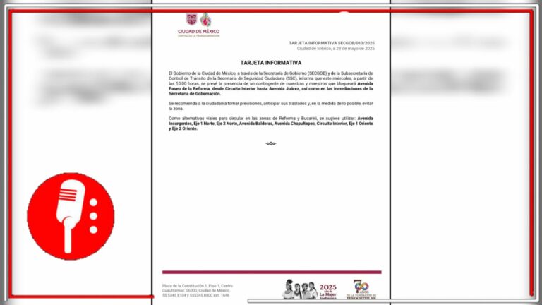 Anuncian cierres viales por manifestación de la CNTE