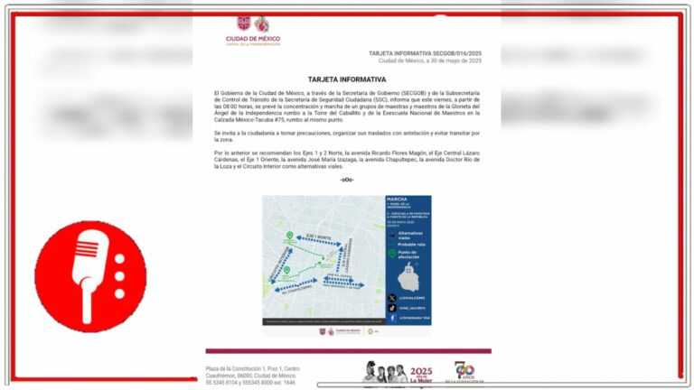 Una vez más, manifestaciones de la CNTE en la CDMX