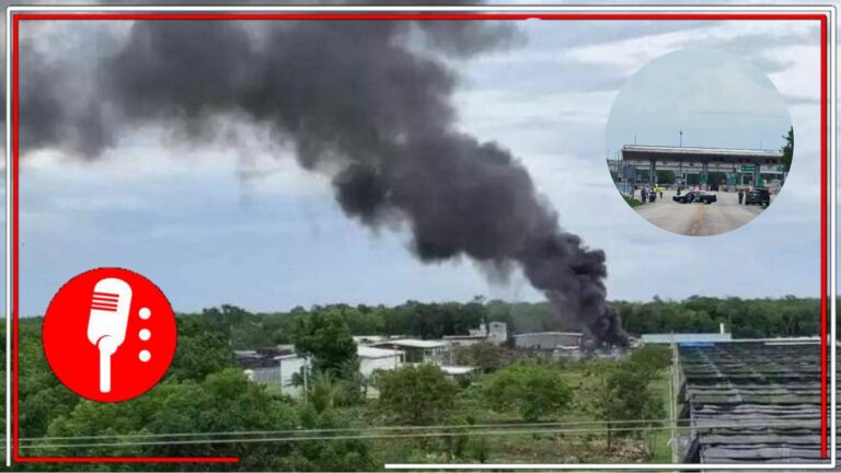 Explota pipa en campamento del Tren Maya; cierran libramiento en Felipe Carrillo Puerto