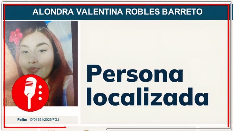 Localizan con vida a joven desaparecida en Tlalpan