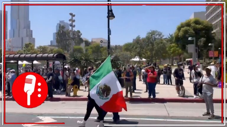 Cientos de activistas protestan contra redadas migrantes en EE. UU.