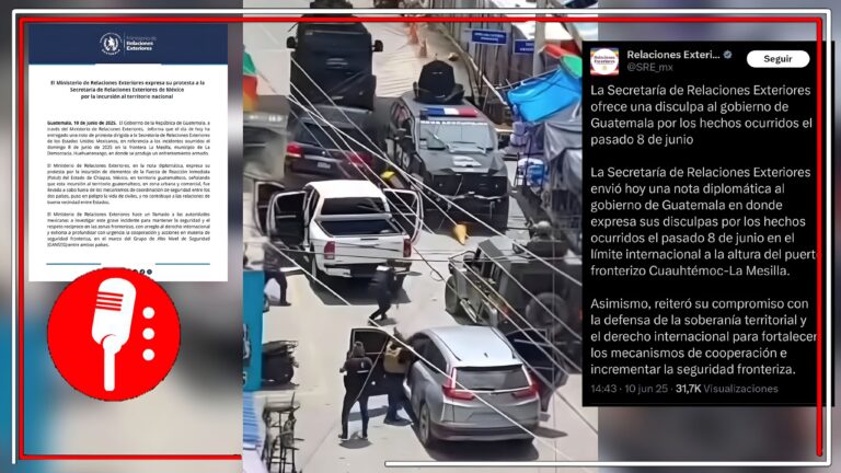 México ofrece disculpas a Guatemala por incidente fronterizo