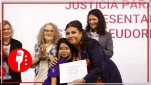 Clara Brugada presenta lista de deudores alimentarios