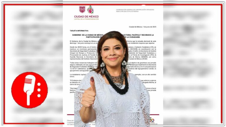 Clara Brugada reconoce compromiso democrático de los chilangos