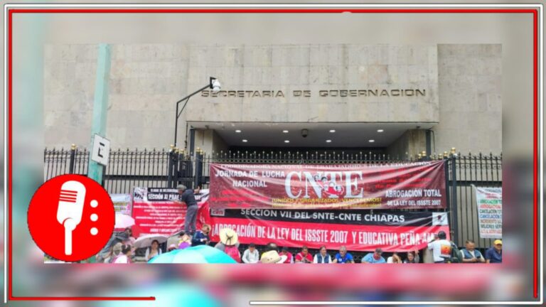 La CNTE se &#8220;instala&#8221; afuera de SEGOB