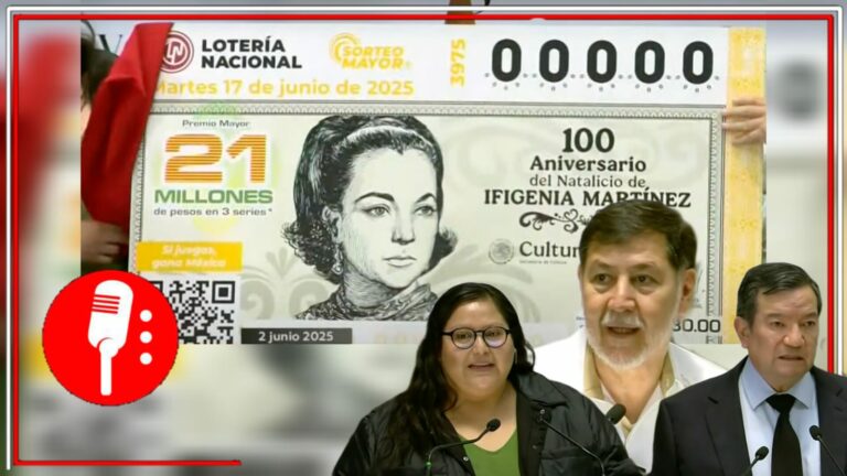 Develan Billete de la Lotería conmemorativo de Ifigenia Martínez