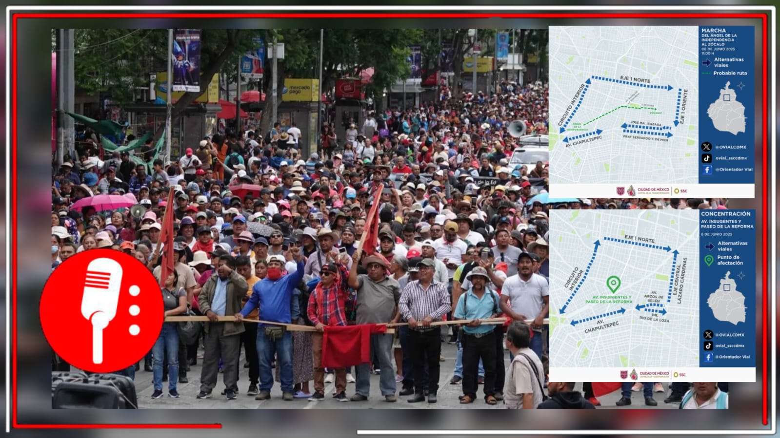 El informe de diario: marchas y bloqueos en la CDMX