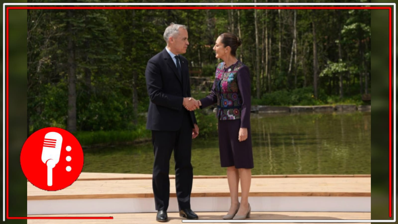 Presidenta Claudia Sheinabum se reúne con Mark Carney en Cumbre del G7