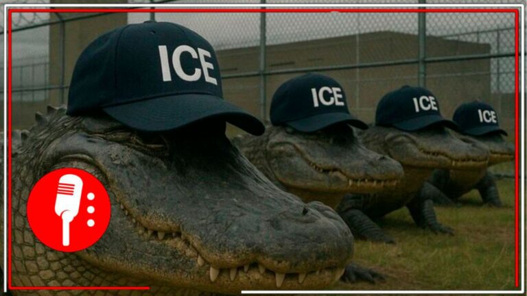 EU promueve prisión migrante en Florida con polémico meme de caimanes del ICE