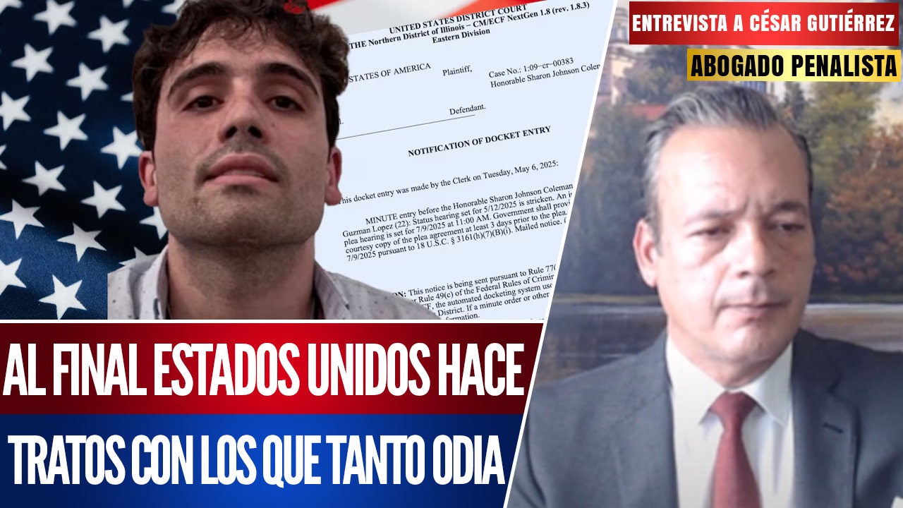 EL CH4P1T0 GUZMÁN FUE MÁS INTELIGENTE QUE GARCÍA LUNA AL NEGOCIAR CON EE.UU: CÉSAR GUTIÉRREZ PRIEGO