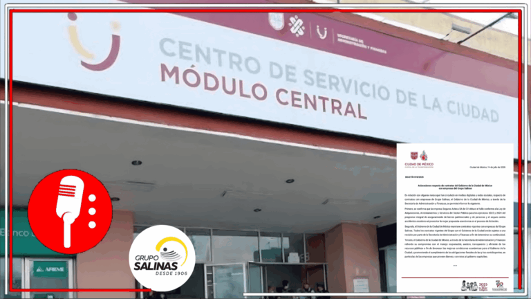 El Gobierno de la CDMX aclara contratos con Grupo Salinas