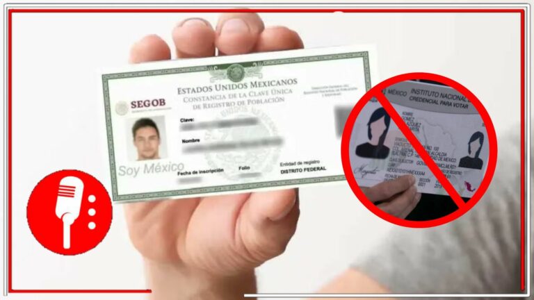 INE pierde vigencia como documento oficial; CURP biométrica será la identificación nacional